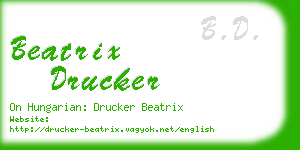 beatrix drucker business card